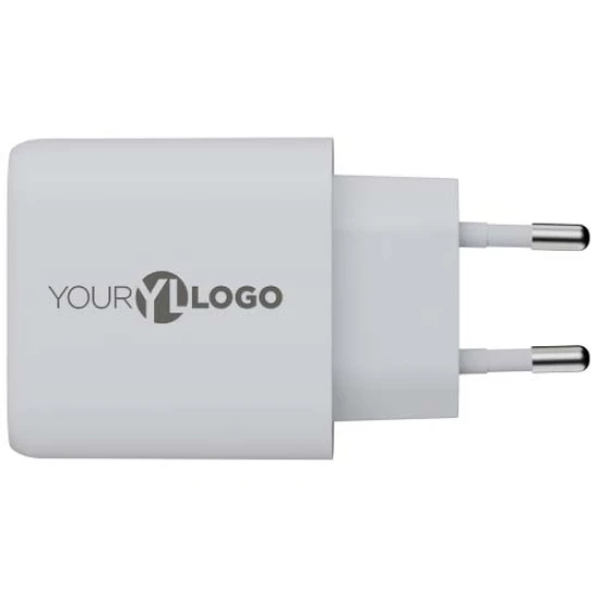 Wall charger | Recycled ABS | 67W | USB-C & USB-A | white