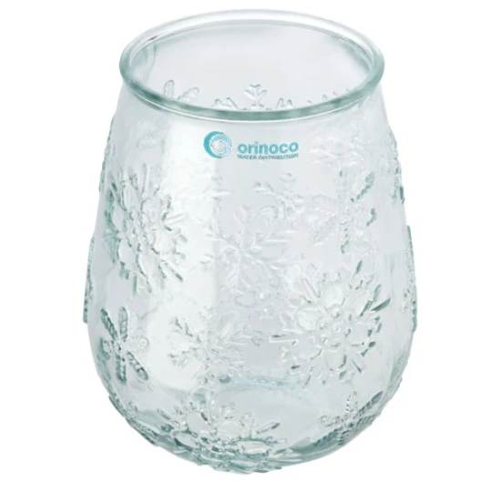 Theelichthouder | Gerecycled glas | Gemaakt in Europa | Milieuvriendelijk | wit