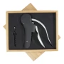 Wine corkscrew | Foil cutter | Bamboo wood | Stainless steel