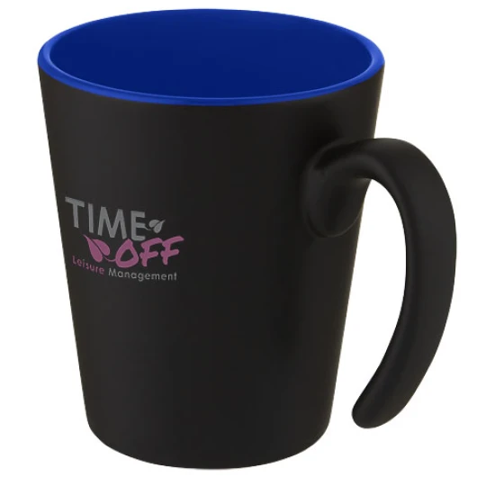 Mug | Ceramic | 360ml | With handle | blue;solid black