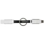 4-in-1 cable | ABS Plastic | Incl. keyring & magnets