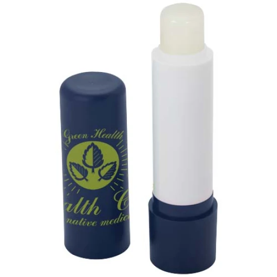 Lip balm | Recycled ABS | Vanilla scent | Protects against UV | blue