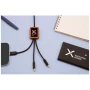 5-in-1 Charging cable | rPET & Wood | Light-up logo