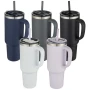 Becher | Recycelter Edelstahl | 1200 ml | Mit Strohhalm
