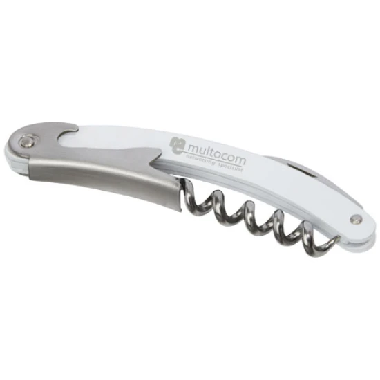 Sommeliersmes | RVS | Foliesnijder en flesopener | Hoge kwaliteit | wit