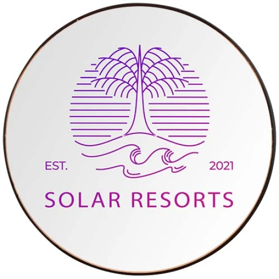 Ronde lippenbalsem | ABS | Met vanillearoma | Spiegel aan de binnenkant | SPF15 | champagne