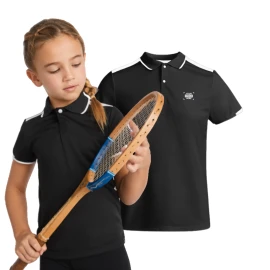 Roly kinder sportpolo | Gerecycled polyester 140g/m² | Detail in de mouwen