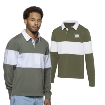 Sweatshirt polo de rugby | Coton bio 280 g/m² | Haute qualité & durable