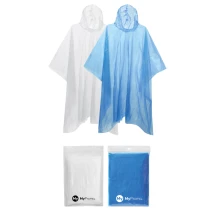 Poncho | Kunststoff | 130x124 cm | Mit Kapuze | In einem Polybeutel