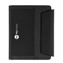 A5 Portfolio | Polyester | Notebook | Wireless charging phone stand | Incl. powerbank