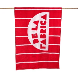 Strandtuch | Recycelte Baumwolle 500 g/m² | 100 x 200 cm | 2-farbig gewebt | Made in Europe
