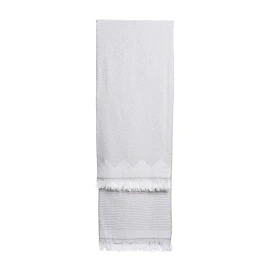 Plaid | Recycelte Baumwolle 250 g/m² | 180 x 260 cm | 2-farbig gewebt | Made in Europe