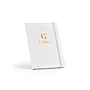 Quaderno A5 | Cartoni del latte riciclati e carta riciclata 70 g/m² | 160 pagine puntinate | Copertina rigida | Chiusura elastica