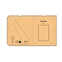 Doyle A5 Notebook Coffee Waste cover. 80gsm recycled 196 pages - Light