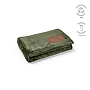 Coperta | Poliestere riciclato 240 g/m² | 120x160 cm | Patch personalizzabile | Sacchetto in cotone riciclato