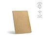 Cuaderno A5 | Cáscara de coco y fibra de algodón | Papel reciclado 80 g/m² | 196 páginas punteadas | Tapa blanda