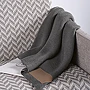 Couverture | PET recyclé 85% et laine 15% 270 g/m² | 120x160 cm | Patch personnalisable | Sac en coton recyclé