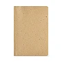 Cuaderno A5 | Cáscara de coco y fibra de algodón | Papel reciclado 80 g/m² | 196 páginas punteadas | Tapa blanda
