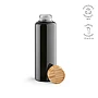 Bouteille d'eau | Verre borosilicate | 510 ml | Bouchon en bambou | Impression en couleur possible