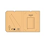 Quaderno A5 | Cartoni del latte riciclati e carta riciclata 70 g/m² | 160 pagine puntinate | Copertina rigida | Chiusura elastica