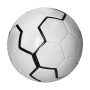Derby football I White black size 5