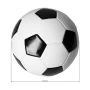 Classico mini football I White black size 2