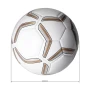 Strike football I White gold silver size 5