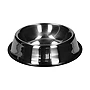 Gamelle pour animaux | Acier inoxydable | 1 L | Ø25,5 cm | Anneau en caoutchouc antidérapant