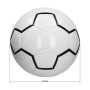 Derby football I White black size 5