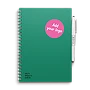 MOYU löschbares Notizbuch | Steinpapier | A5 | Hardcover | 20 Seiten | Liniert