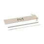 Reusable straw | Stainless steel | Cleaning brush | Canvas pouch