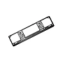 License plate holder | Polystyrene 85 g | 52.7 x 13.5 x 0.5 cm | For 520 x 110 mm plates | Made in Germany