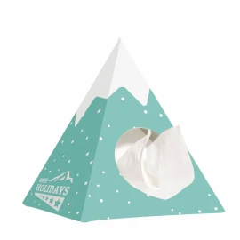 Boîte à mouchoirs | Forme de pyramide | 50 mouchoirs