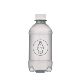 Wasserflasche | rPET | 330 ml Quellwasser | Schraubverschluss | Made in the UK | Nur in 96er-Einheiten