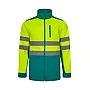 Veste soft shell bicolore (280g/m²), en polyester (96%) et élasthanne