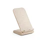 Phone stand with wireless charger | 70% recycled ABS and 30% wheat straw fibre | 10 W | Dual-coil charging