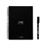 A5 reusable diary | Hard cover with rings | Cleaning kit | Marker and holder | 148 x 210 mm | Made in Europe