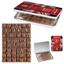 Dose mit Logo und Schokoladentafel | 11,20 × 8,49 × 0,70 cm | Adventskalender