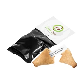 Fortune cookie with header card