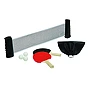 Set de tennis de table | Bois, plastique et polyester | 2 raquettes | 3 balles | Filet extensible