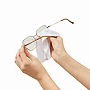 Chiffon à lunettes | Polyester et acrylique 4 g | 18 x 15 cm | Microfibre