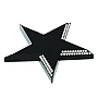 Presse-papiers | Alliage de zinc 186 g | 12,2 x 12,2 x 1,1 cm | Étoile rotative