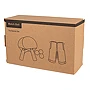 Set de tennis de table | Bois, plastique et polyester | 2 raquettes | 3 balles | Filet extensible