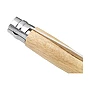 Couteau de poche Opinel No. 07 | Bois de hêtre et acier inoxydable | Lame de 8 cm | Verrouillage Virobloc®