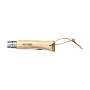 Couteau de poche Opinel No. 07 | Bois de hêtre et acier inoxydable | Lame de 8 cm | Verrouillage Virobloc®