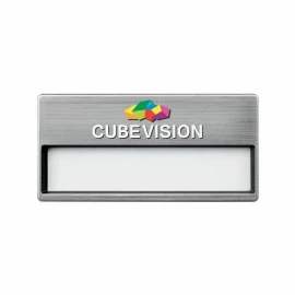 Name badge | Plastic | Magnetic closure | Reusable