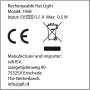 Wintermütze | Acryl | Kopfumfang: 58 cm | Mit LED-Licht | Per USB aufladbar und abnehmbar