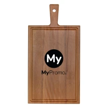 Servierbrett | Buchenholz | 37x19x2 cm | Mit Griff | Hergestellt in Europa