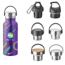 Thermos bottle | Stainless steel | 500 ml | Multiple lids options | 360° full-colour print