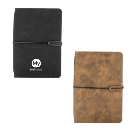 Retro A5 notebook | Eco leather and paper | 2 interchangeable notebooks | 36 sheets